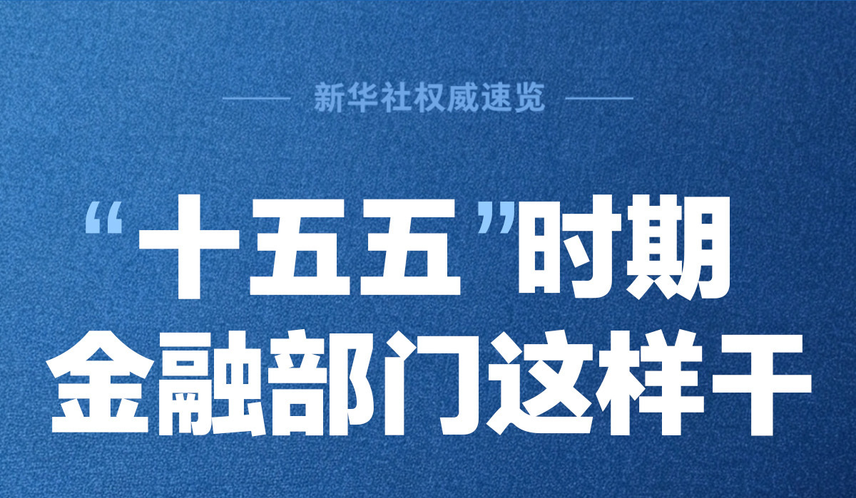 新华社权威速览丨“十五五”时期，金融部门这样干